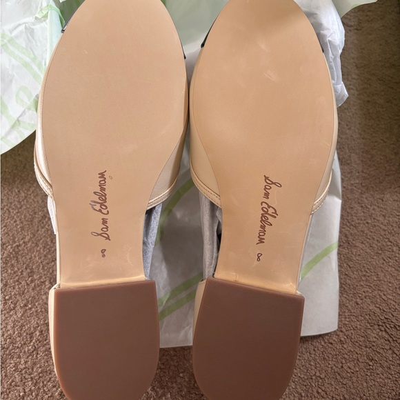 Sam Edelman Elegant Cream and Black Women's cap toe Maryjane Shoes - Picture 6 of 12